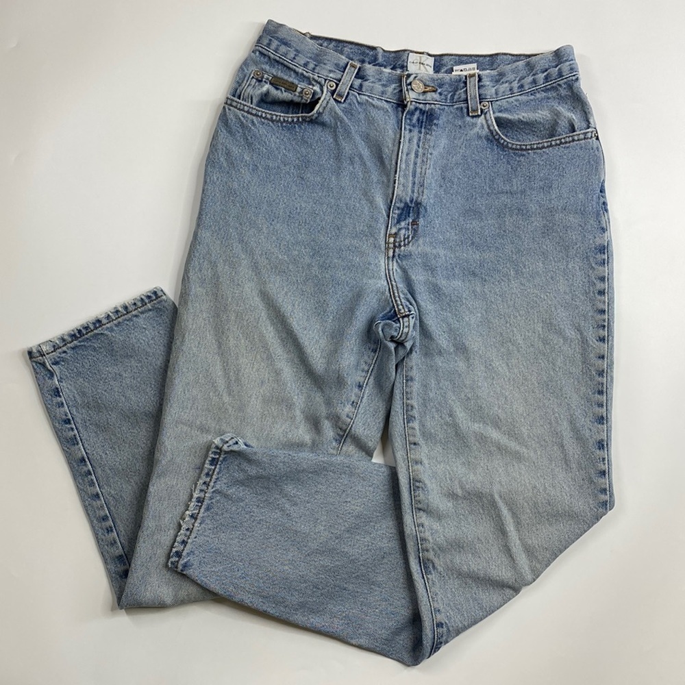 Calvin Klein Classic 5 Pocket Jean Double Stone Wash Size 12 90s